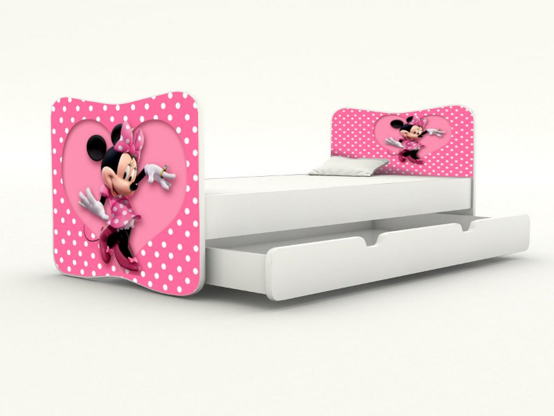 Becks posteľ bez bočnice + úložný priestor Minnie